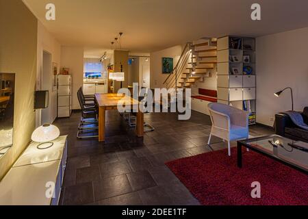 Typische Wohnung einer deutschen Familie Stockfoto