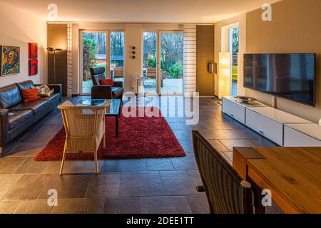 Typische Wohnung einer deutschen Familie Stockfoto