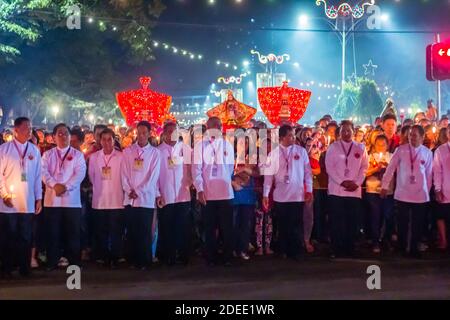 Die Sto Nino religiöse Prozession in Cebu, Philippinen Stockfoto