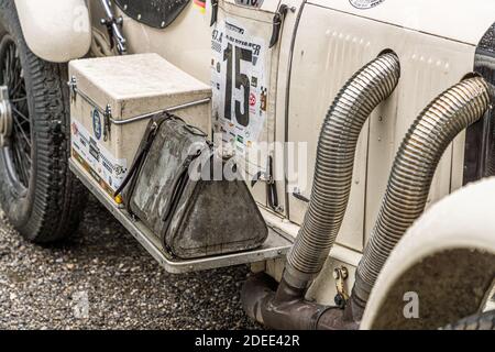 Oldtimer Daimler Mercedes Benz Cars in Reutte, Österreich Stockfoto