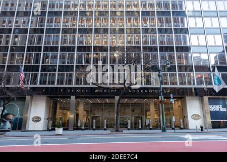 Pfizer World Headquarters Building in Midtown Manhattan in New York Stadt Stockfoto