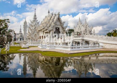 Wat Rong Khun in Chiang Rai Nord Thailand Stockfoto