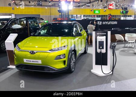 BANGKOK, THAILAND - 17. OKTOBER 2019: Hyundai KONA Electric in Bangkok International Motor Show 2019 Stockfoto