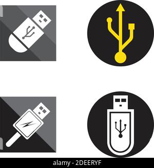 abbildung für design der usb-Symbolvektoren Stock Vektor