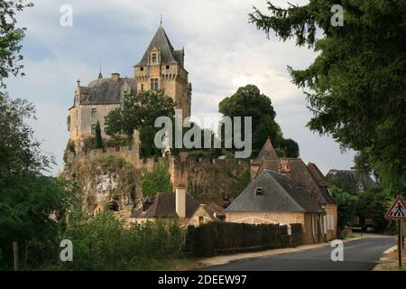 Schloss montfort in vitrac in frankreich Stockfoto