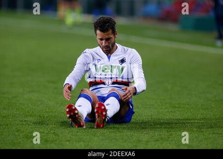 Olimpico Grande Torino Stadion, Turin, Italien, 30 Nov 2020, Antonio Candreva (UC Sampdoria) während Turin FC vs UC Sampdoria, Italienische Fußball Serie A Spiel - Foto Francesco Scaccianoce / LM Stockfoto