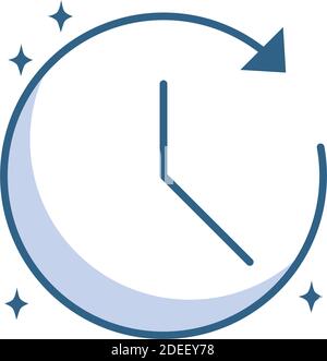 Zeitschaltuhr für alle Zeitvektoren – Symbol für Linienstil Stock Vektor