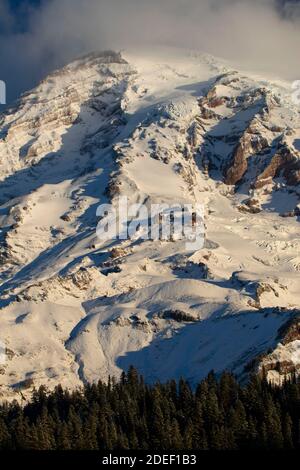 Mt Rainier von Inspiration Point, Mt Rainier National Park, Washington Stockfoto