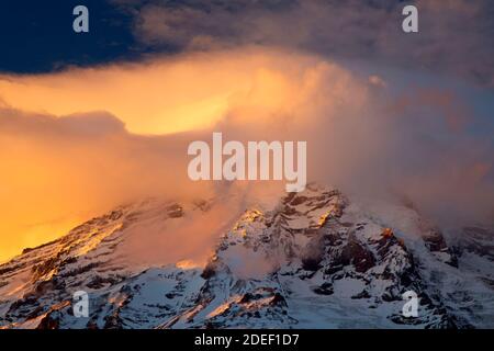 Mt Rainier von Inspiration Point, Mt Rainier National Park, Washington Stockfoto