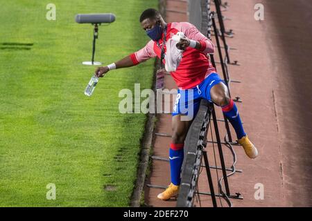 Sevilla, 30/11/2020. Primera Division Spanische Liga. Liga. Benito-Villamarín-Stadion. Real Betis - SD Eibar. Pape Diop (Eibar) während des Spiels. Fotograf: Juan José Úbeda/PROSHOTS. Kredit: Pro Shots/Alamy Live Nachrichten Stockfoto