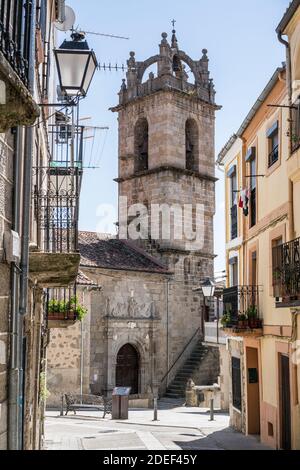 Straße der Baños de Montemayor, Spanien, Europa Stockfoto