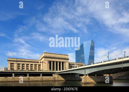 30th Street Bahnhof und Cira Center, University City, Philadelphia Stockfoto