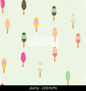 Nahtloses Muster Hintergrund mit Eis Vektor Illustration Stock Vektor