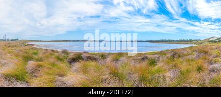 Salzseen auf der Insel Rottnest in Australien Stockfoto