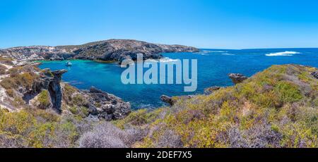 Fish Hook Bay auf der Insel Rottnest in Australien Stockfoto