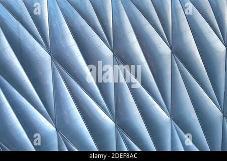 Abstraktes Foto des Schuppen, Hudson Yards, New York Stockfoto