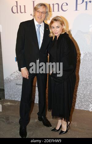 Alejandro G. Roemmers und Emmanuelle Beart bei der Buchpräsentation von Alejandro G. Roemmers 'Le Retour du Jeune Prince' am 10. April 2019 im Atelier des Lumieres in Paris, Frankreich. Foto von Jerome Domine/ABACAPRESS.COM Stockfoto