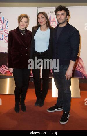 Celine Sallette, Audrey Diwan und Pio Marmai besuchen die Pariser Premiere von 'mais Vous Etes Fous' im Kino UGC Cine Cite Les Halles am 16. April 2019 in Paris, Frankreich. Foto von Nasser Berzane/ABACAPRESS.COM Stockfoto