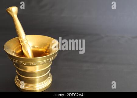 Mörser und Stößel Stockfoto