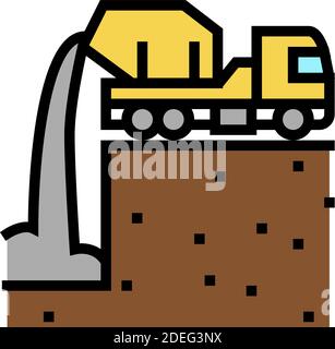 Vektorgrafik für Symbole für die Farbe des Ausgießens Stock Vektor