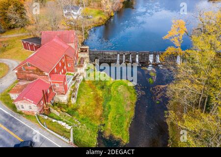 Old Mill am Claverack Creek, Claverack-Red Mills, NY, USA Stockfoto