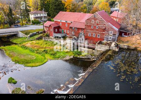 Old Mill am Claverack Creek, Claverack-Red Mills, NY, USA Stockfoto