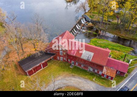 Old Mill am Claverack Creek, Claverack-Red Mills, NY, USA Stockfoto