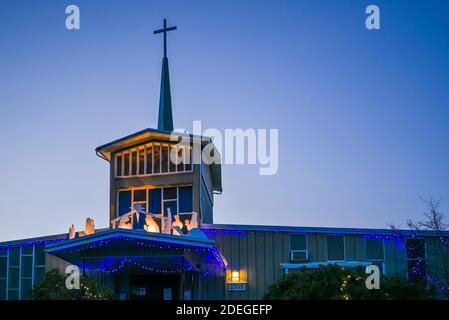Geburt Christi, Holy Trinity Catholic Church, North Vancouver, British Columbia, Kanada Stockfoto