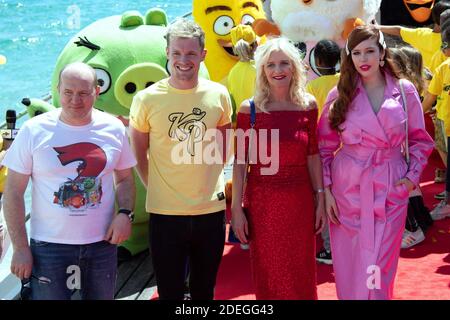 Sergey Burunov, Enzo Knol, Irma Knol, Sonia Plakidyuk beim Angry Birds 2 Photocall während des 72. Internationalen Filmfestivals in Cannes, Frankreich am 13. Mai 2019. Foto von Aurore Marechal/ABACAPRESS.COM Stockfoto