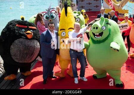 Josh Gad und Sergey Burunov beim Angry Birds 2 Photocall während des 72. Internationalen Filmfestivals von Cannes am 13. Mai 2019 in Cannes, Frankreich. Foto von Aurore Marechal/ABACAPRESS.COM Stockfoto