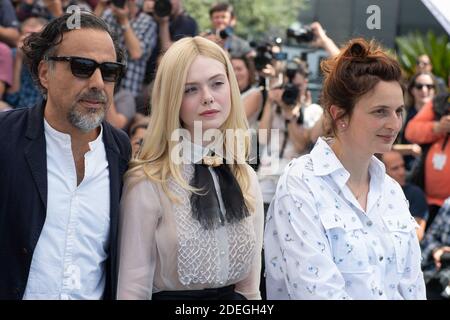 Alejandro Gonzalez Inarritu, Elle Fanning und Alice Rohrwacher bei der Jury Photocall im Rahmen der 72. Internationalen Filmfestspiele Cannes in Cannes, Frankreich am 14. Mai 2019. Foto von Aurore Marechal/ABACAPRESS.COM Stockfoto