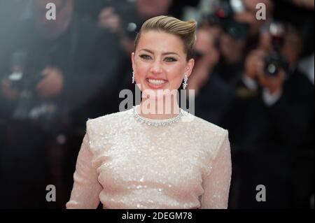 Amber hörte die Ankunft auf dem roten Teppich der Vorführung "Les Miserables", die am 15. Mai 2019 im Palais des Festivals in Cannes, Frankreich, im Rahmen der 72. Filmfestspiele von Cannes stattfand. Foto von Nicolas Genin/ABACAPRESS.COM Stockfoto