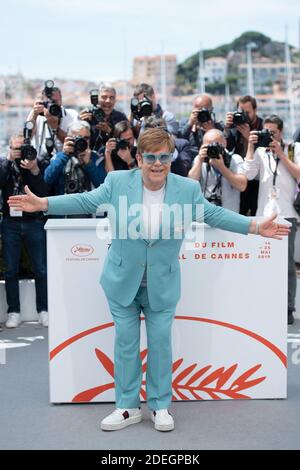 Elton John beim Rocketman Photocall im Rahmen der 72. Internationalen Filmfestspiele von Cannes am 16. Mai 2019 in Cannes, Frankreich. Foto von Aurore Marechal/ABACAPRESS.COM Stockfoto