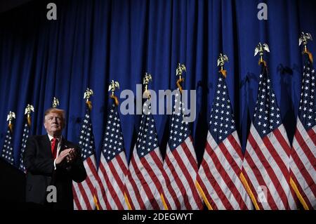 US-Präsident Donald Trump spricht auf der National Association of Realtors Legislative Meetings and Trade Expo vom 17. Mai 2019 im Marriott Wardman Park Hotel in Washington, DC. Foto von Olivier Douliery/ABACAPRESS.COM Stockfoto