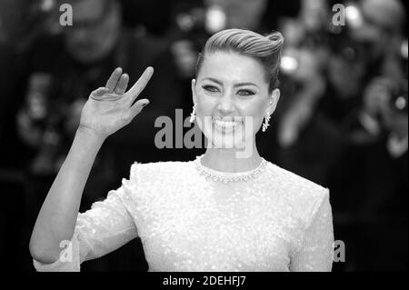 Amber hörte die Ankunft auf dem roten Teppich der Vorführung "Les Miserables", die am 15. Mai 2019 im Palais des Festivals in Cannes, Frankreich, im Rahmen der 72. Filmfestspiele von Cannes stattfand. Foto von Nicolas Genin/ABACAPRESS.COM Stockfoto