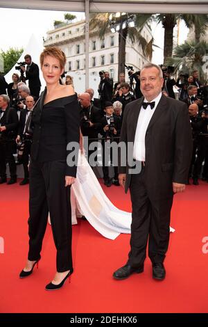 Natacha Polony und ihr Mann Perico Legasse besuchen die Vorführung von Sibyl während der 72. Filmfestspiele von Cannes am 24. Mai 2019 in Cannes, Frankreich.Foto von David Niviere/ABACAPRESS.COM Stockfoto