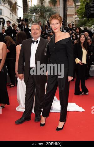 Natacha Polony und ihr Mann Perico Legasse besuchen die Vorführung von Sibyl während der 72. Filmfestspiele von Cannes am 24. Mai 2019 in Cannes, Frankreich.Foto von David Niviere/ABACAPRESS.COM Stockfoto