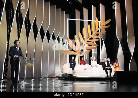 Jurypräsident Alejandro Gonzalez Inarritu nimmt an der Abschlussfeier während der 72. Jährlichen Filmfestspiele von Cannes am 25. Mai 2019 in Cannes, Frankreich Teil.Foto von David Niviere/ABACAPRESS.COM Stockfoto