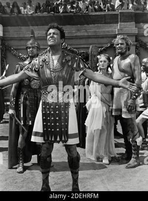 Robert Taylor, Deborah Kerr, Buddy Baer, 'Quo Vadis' (1951) MGM / Dateireferenz # 34000-836THA Stockfoto