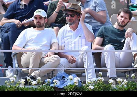 Gary Mihaileanu, Radu Mihaileanu und Simon Becker nehmen am 2. Juni 2019 an den French Tennis Open - Tag 8 in Roland Garros in Paris, Frankreich, Teil. Foto von Laurent Zabulon / ABACAPRESS.COM Stockfoto