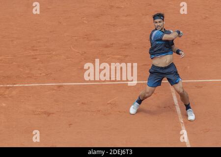 Fabio FOGNINI in Aktion während des 9. Tages der französischen Tennisoffen in der Roland-Garros Arena am 03. Juni 2019 in Paris, Frankreich. Foto von ABACAPRESS.COM Stockfoto