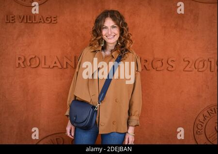 Aurelie Saada im Dorf während der French Tennis Open in der Roland-Garros Arena am 6. Juni 2019 in Paris, Frankreich. Foto von Laurent Zabulon / ABACAPRESS.COM Stockfoto