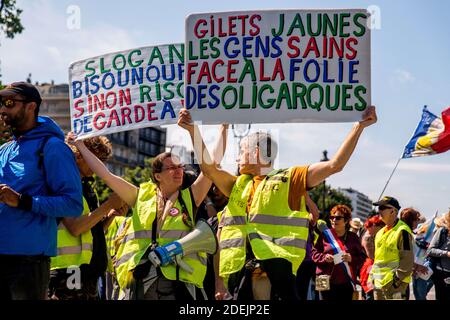 31. Akt der Gelbwesten-Protestbewegung in Paris, Frankreich, am 15. Juni 2019. Foto von Denis Prezat/Avenir pictures/ABACAPRESS.COM Stockfoto