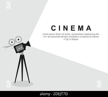 Design über Kino Hintergrund Stock Vektor