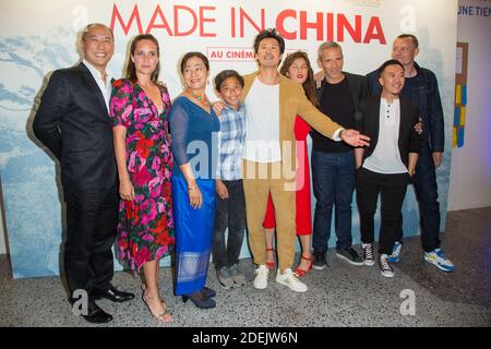 Bing Yin, Julie de Bona, Li Heling, Frederic Chau, Mylen Jampanoi, Medi Sadoun, Steve Tran, Julien Abraham nimmt an der Pariser Filmpremiere 'Made in China' am 17. Juni 2019 in Paris Teil. Foto von Nasser Berzane/ABACAPRESS.COM Stockfoto