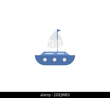 Design über Schiff Symbol Stock Vektor