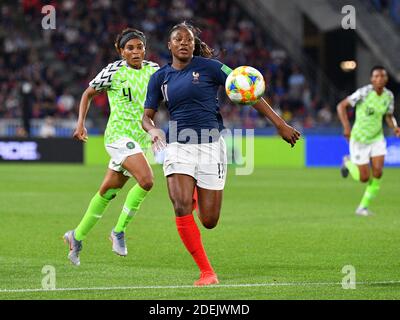 Diani während der FIFA Frauen-Weltmeisterschaft Frankreich Gruppe A Spiel Nigeria gegen Frankreich am 17. Juni 2019 in Rennes , Frankreich. Foto von Christian Liewig/ABACAPRESS.COM Stockfoto