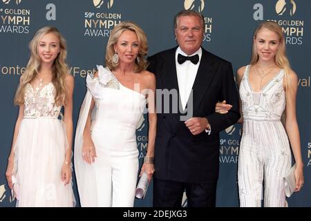 Prinzessin Maria Carolina von Bourbon-zwei-Sizilien, Prinzessin Camilla von Bourbon-zwei Sizilien, Prinz Karl von Bourbon-zwei Sizilien und Prinzessin Maria Chiara von Bourbon-zwei Sizilien besuchen die Abschlussfeier des 59. Monte Carlo TV Festival am 18. Juni 2019 in Monte-Carlo, Monaco.Foto von David Niviere/ABACAPRESS.COM Stockfoto