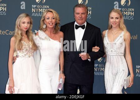 Prinzessin Maria Carolina von Bourbon-zwei-Sizilien, Prinzessin Camilla von Bourbon-zwei Sizilien, Prinz Karl von Bourbon-zwei Sizilien und Prinzessin Maria Chiara von Bourbon-zwei Sizilien besuchen die Abschlussfeier des 59. Monte Carlo TV Festival am 18. Juni 2019 in Monte-Carlo, Monaco.Foto von David Niviere/ABACAPRESS.COM Stockfoto