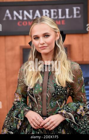 Madison Iseman besucht die Annabelle Comes Home Premiere am 20. Juni 2019 in Los Angeles, CA, USA. Foto von Lionel Hahn/ABACAPRESS.COM Stockfoto